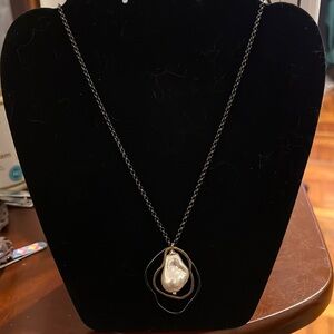 Robert Lee Morris black gold pearl necklace